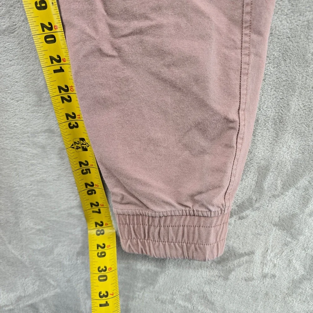 Lululemon ABC Jogger Men XS Pink Canvas Woven Drawstring Elastic Waist Pants